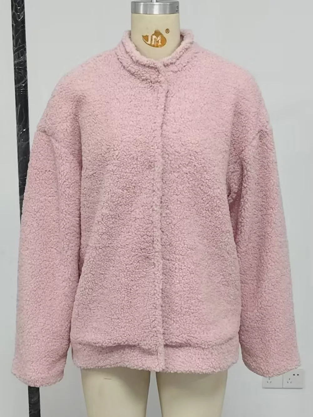 Teddy Fleece Dropped Shoulder Jacket, image 5