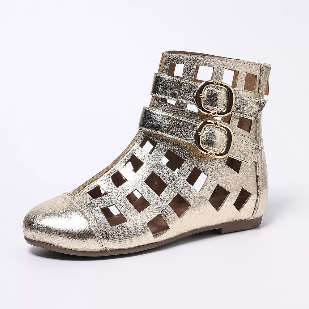 Round Toe Cutout Boots, image 8