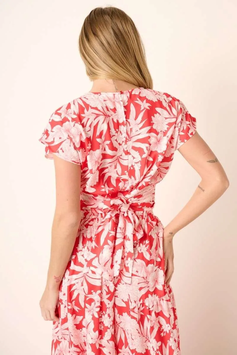 Tropical Print Top and Skirt Set, image 4