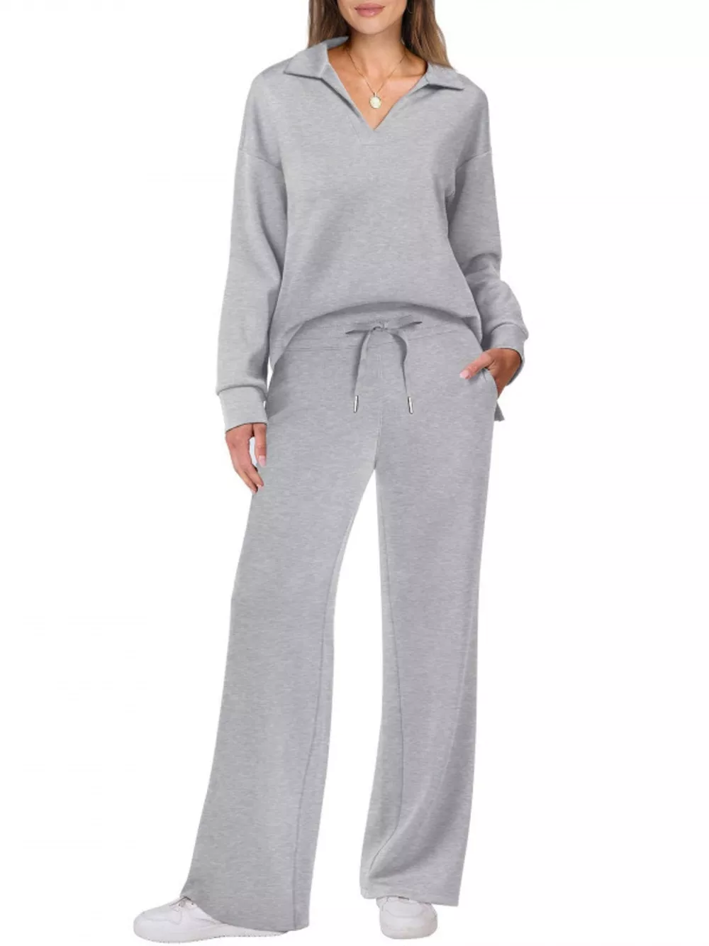 Dropped Shoulder Top and Pants Set, image 30