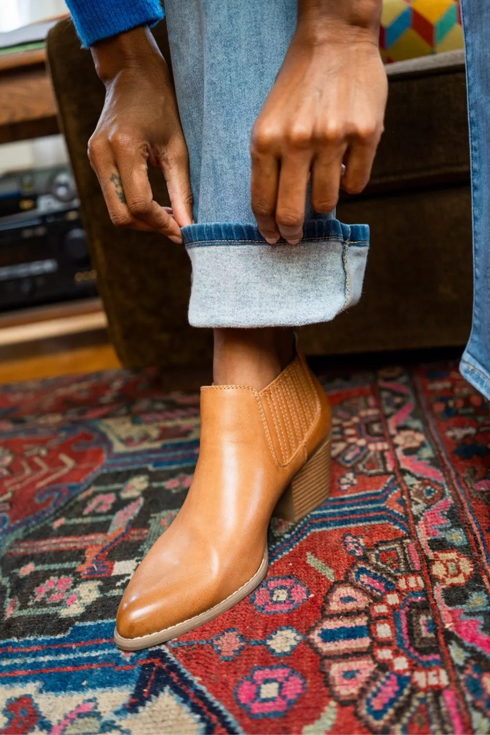 Mid Rise Thermal Bootcut Jeans, image 5