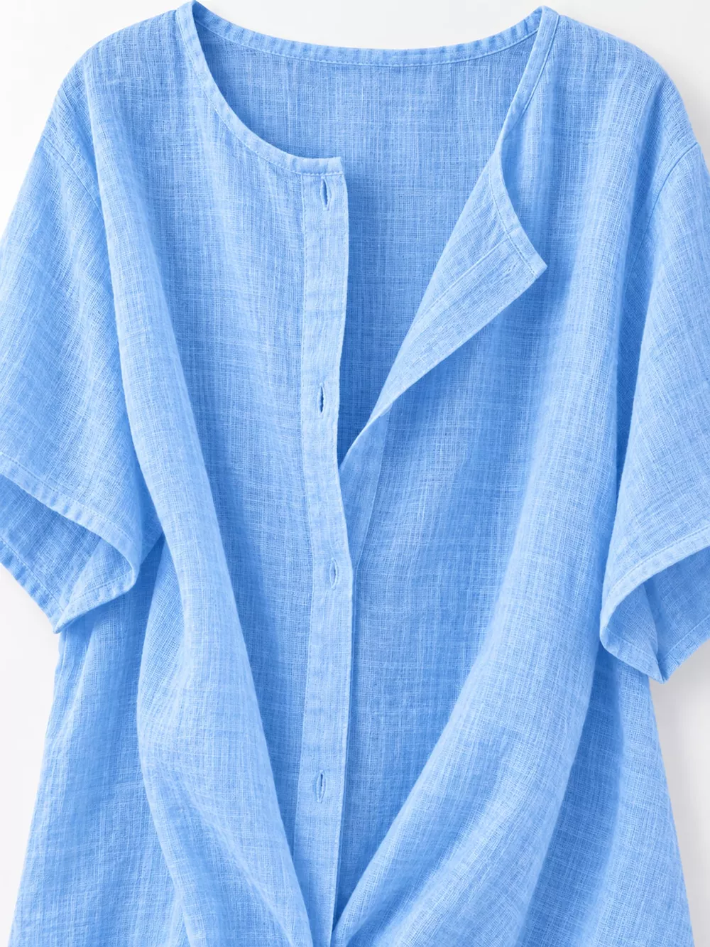 Full Size Casual Loose Fit Beach Short Sleeve Shirt Plus Size, image 23