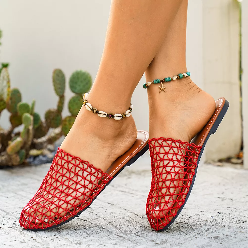 Woven Net Sandals, image 7