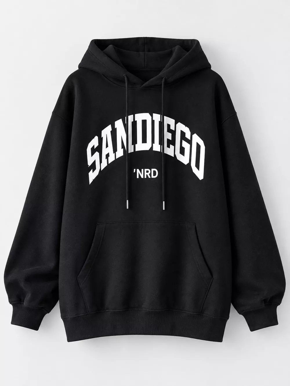 Letter Graphic Long Sleeve Hoodie, image 9
