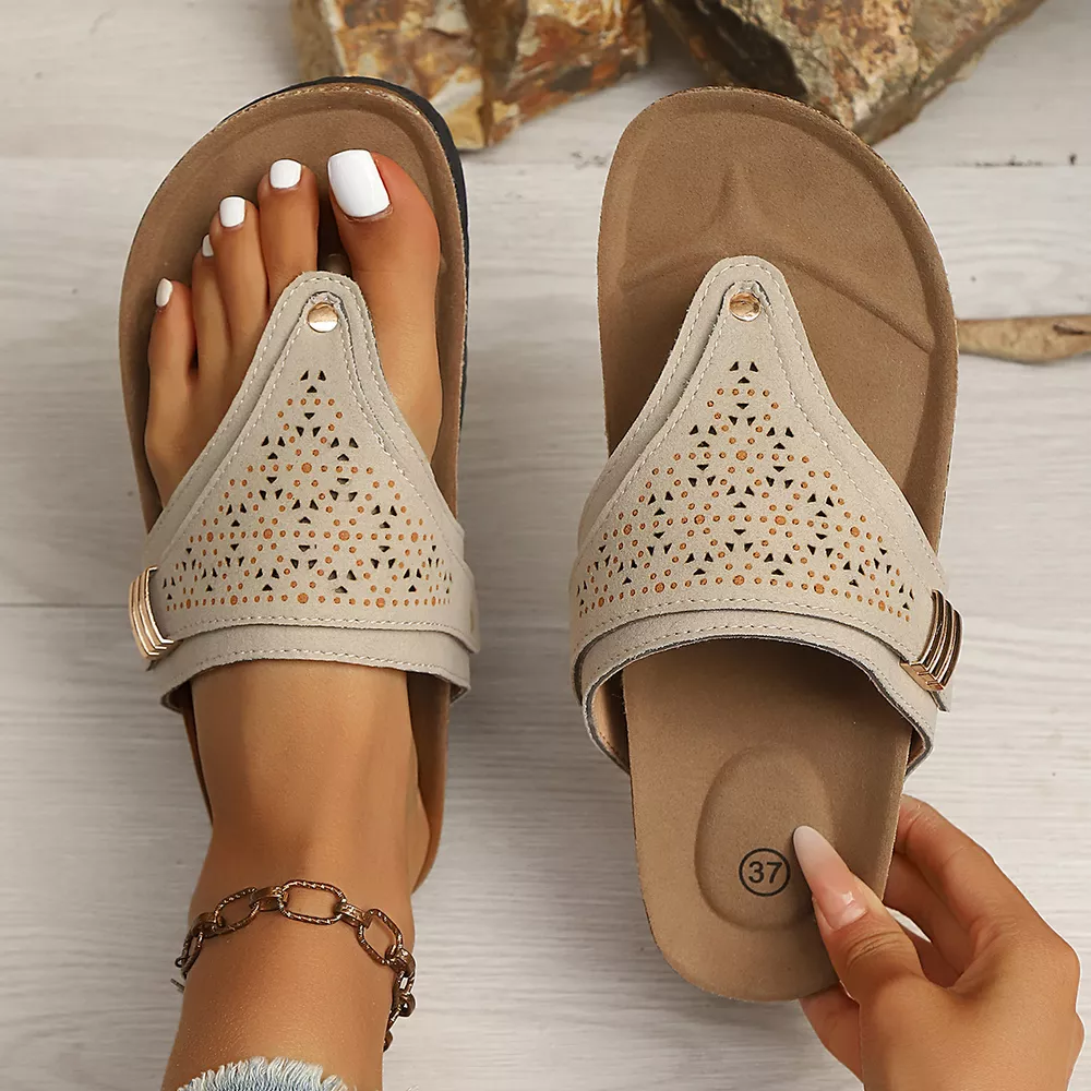 Toe Post Hollow-Out Sandals, image 12