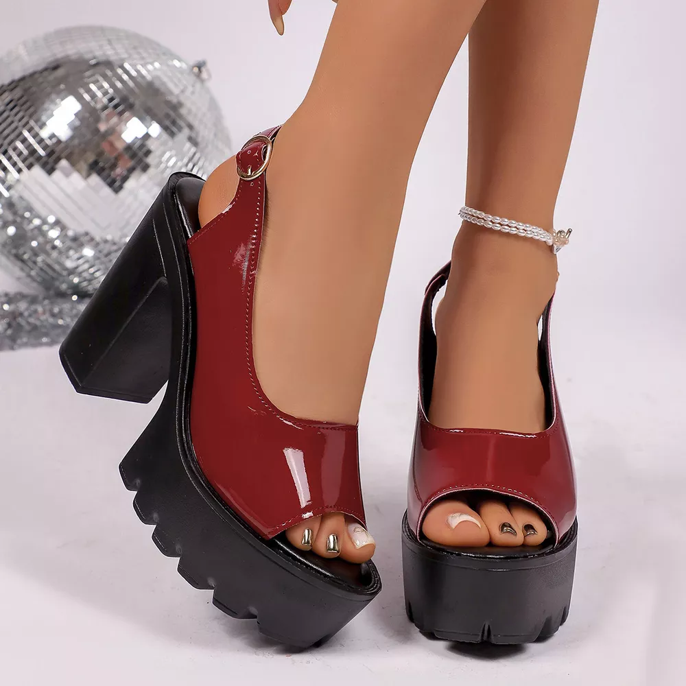 Open Toe Block Heels Sandals, image 14