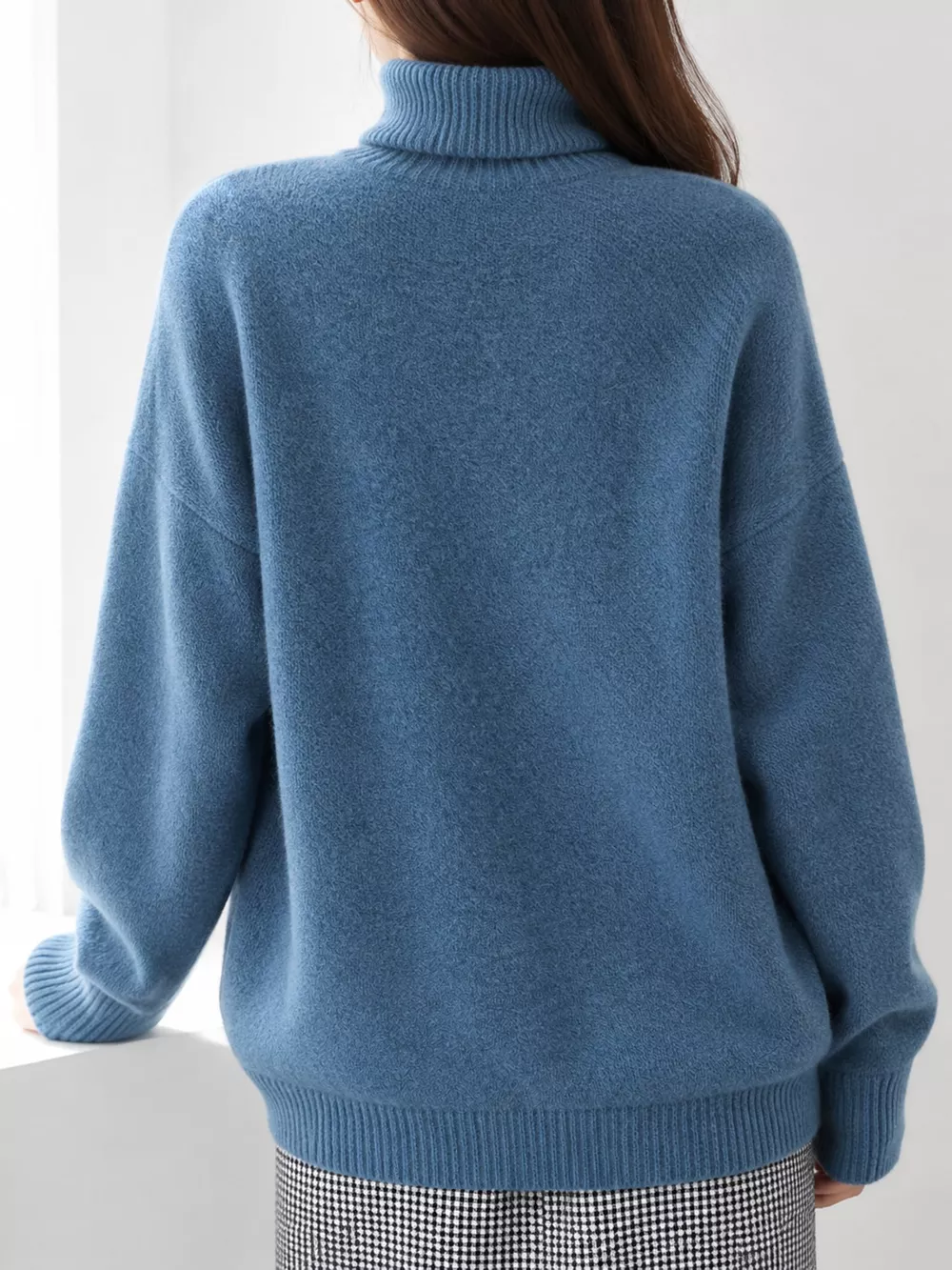 Turtleneck Dropped Shoulder Sweater, image 37