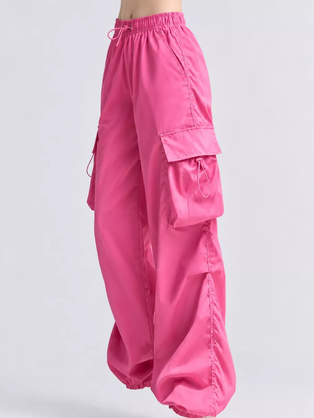 Full Size Drawstring Cargo Pants Plus Size, image 3