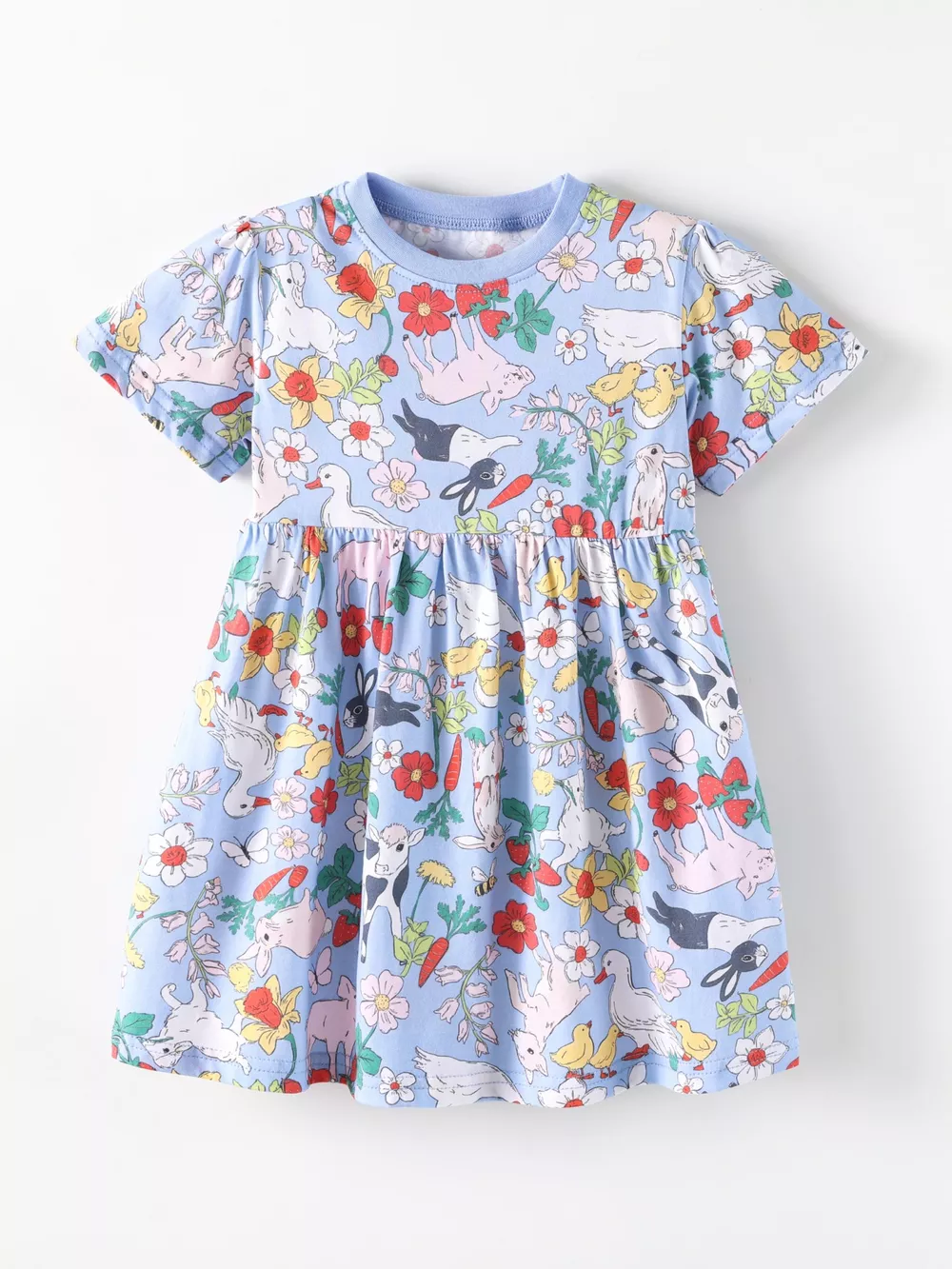 Children's Farm Animal Print Dress, image 2