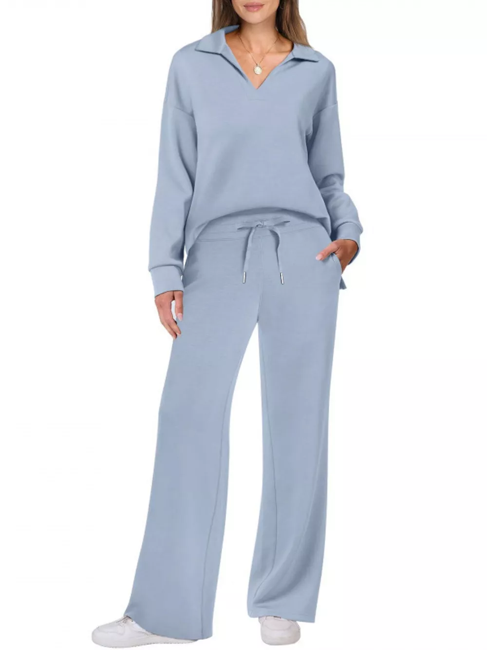 Dropped Shoulder Top and Pants Set, image 25
