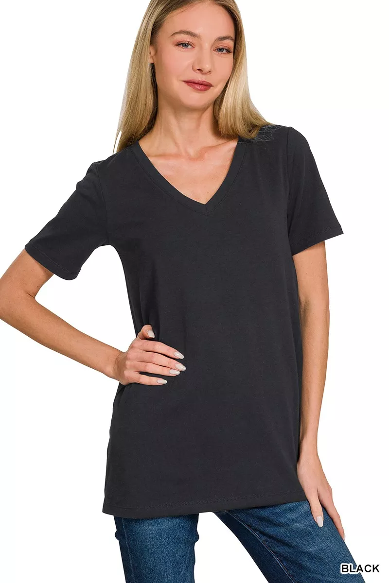 V-Neck Short Sleeve T-Shirt