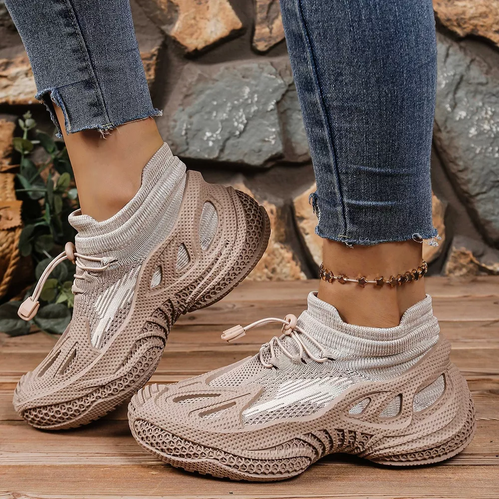 Lace Up Round Toe Sneakers, image 6