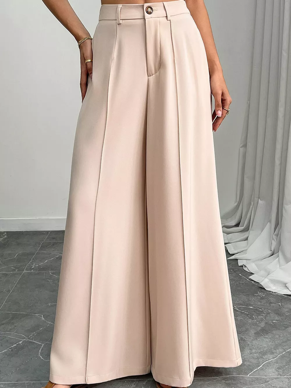 High-Waisted Wide-Leg Pants, image 8