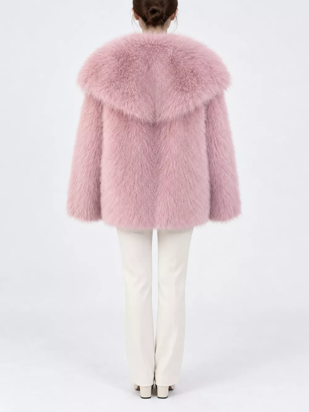 Fox Fur Collar Winter Outerwear, image 15
