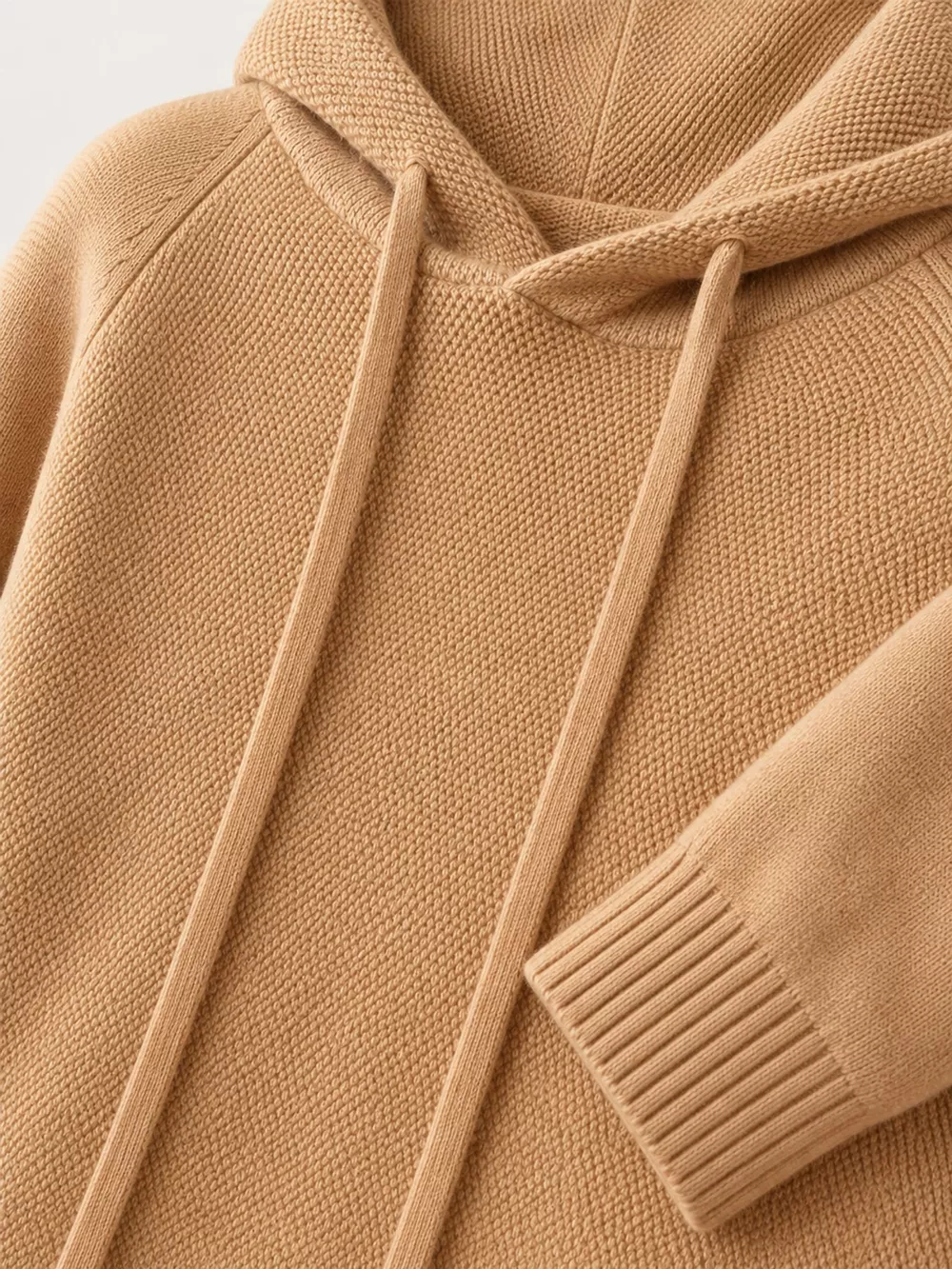 Drawstring Long Sleeve Hooded Knit Sweater, image 15