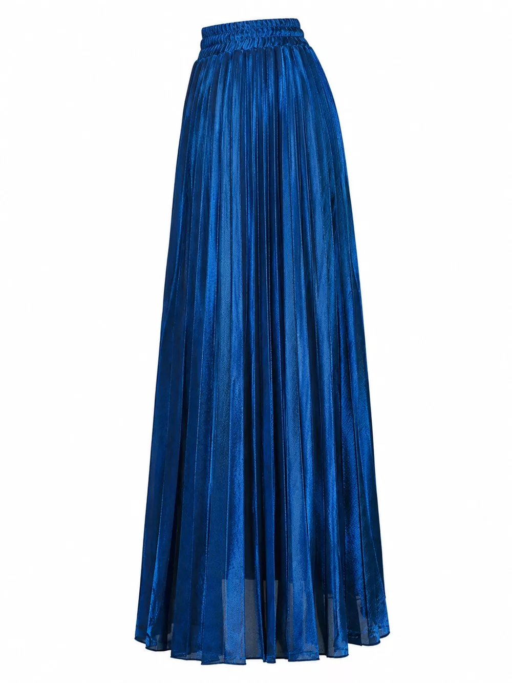 High-Waisted Pleated Maxi Skirt, image 12