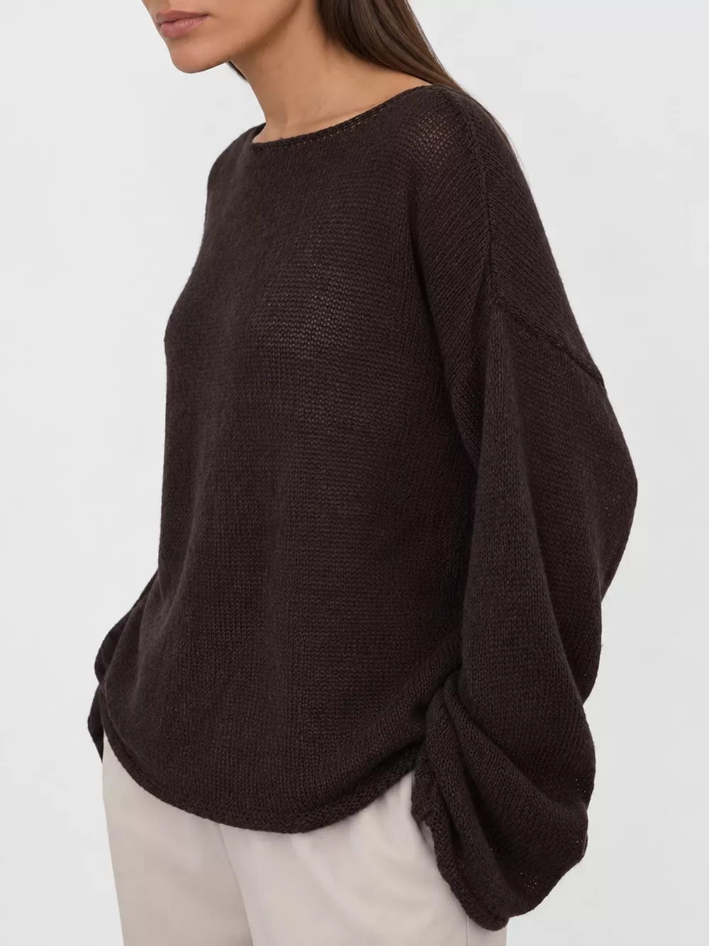 Full Size Sheer Lightweight Knit Top Plus Size, image 20