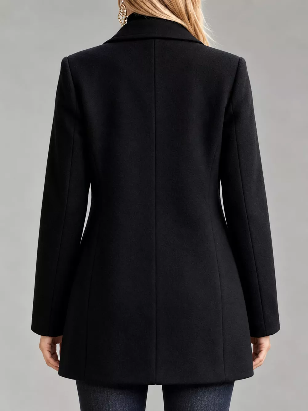 Single-Breasted Longline Coat, image 3