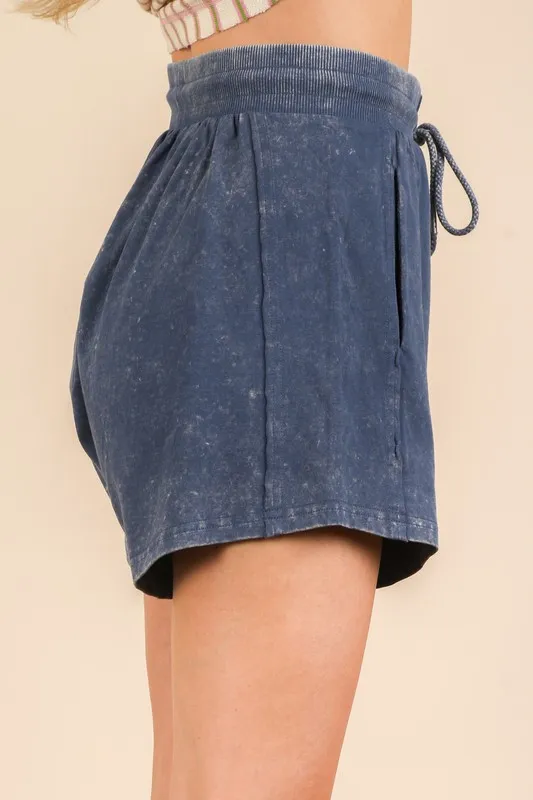 Mineral Washed Comfy Baggy Shorts, image 3