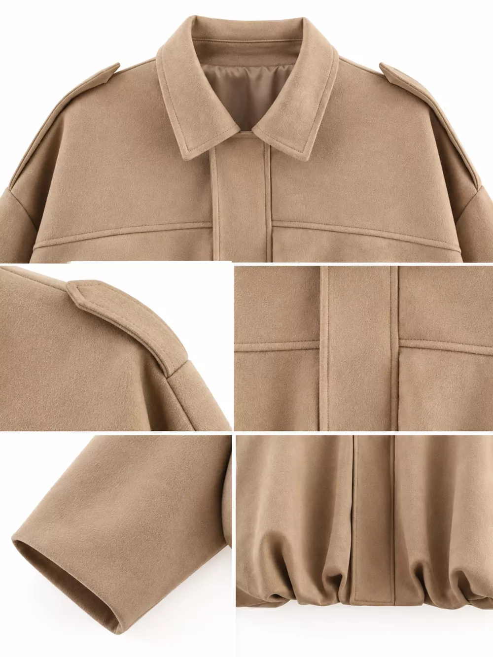 Zip Up Dropped Shoulder Jacket, image 37