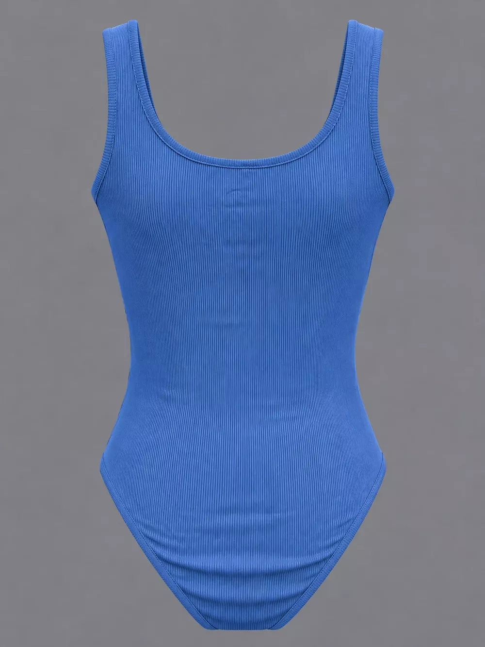 Full Size Ribbed Knit Sleeveless Scoop Neck Bodysuit Plus Size, image 40