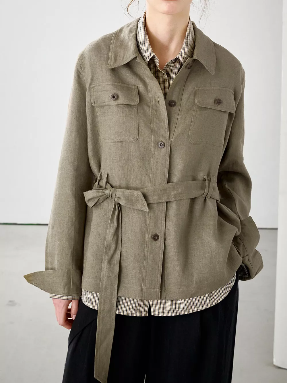 Button Up Long Sleeve Shacket, image 19