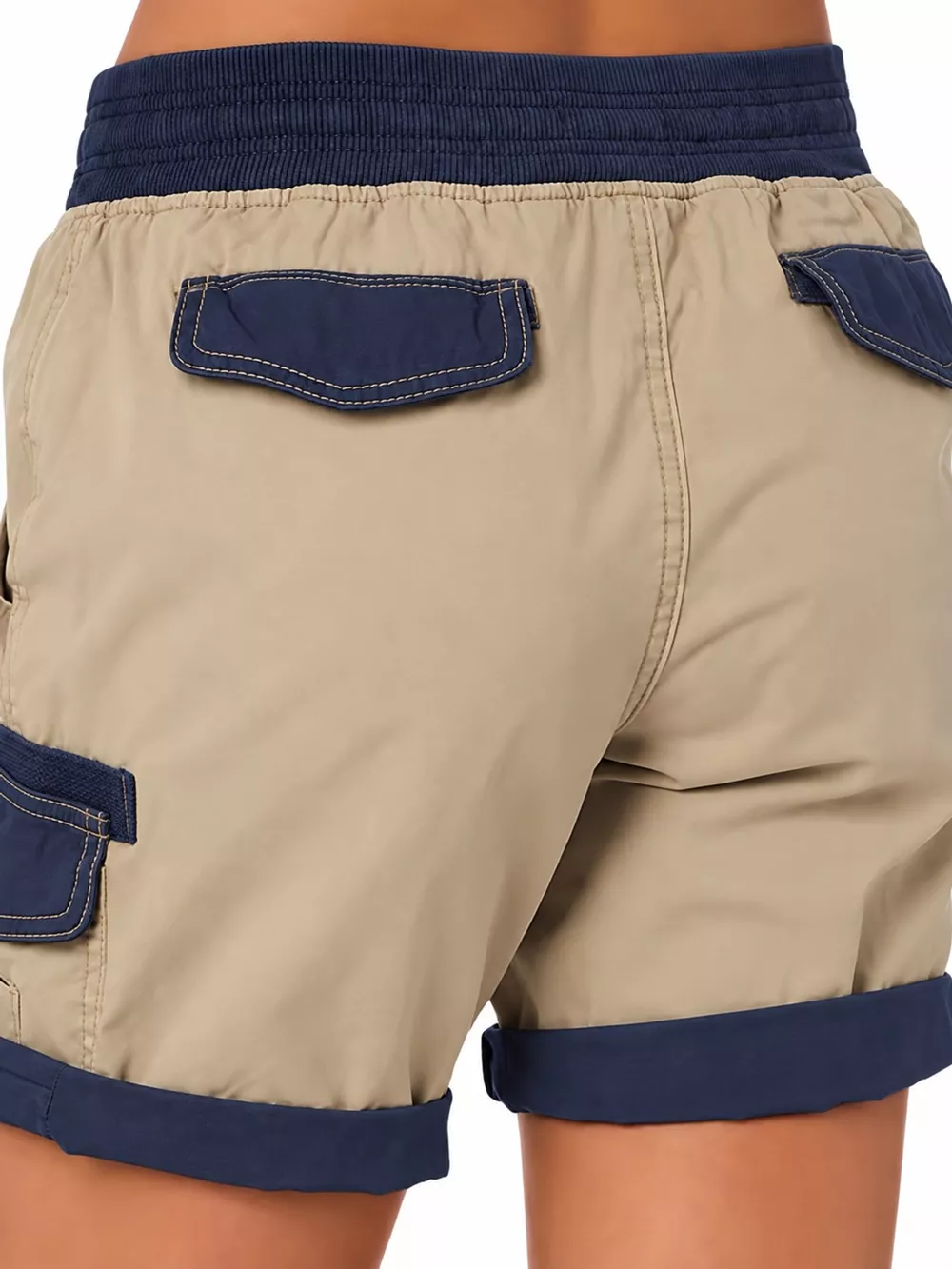Full Size Drawstring Cargo Shorts Plus Size, image 65