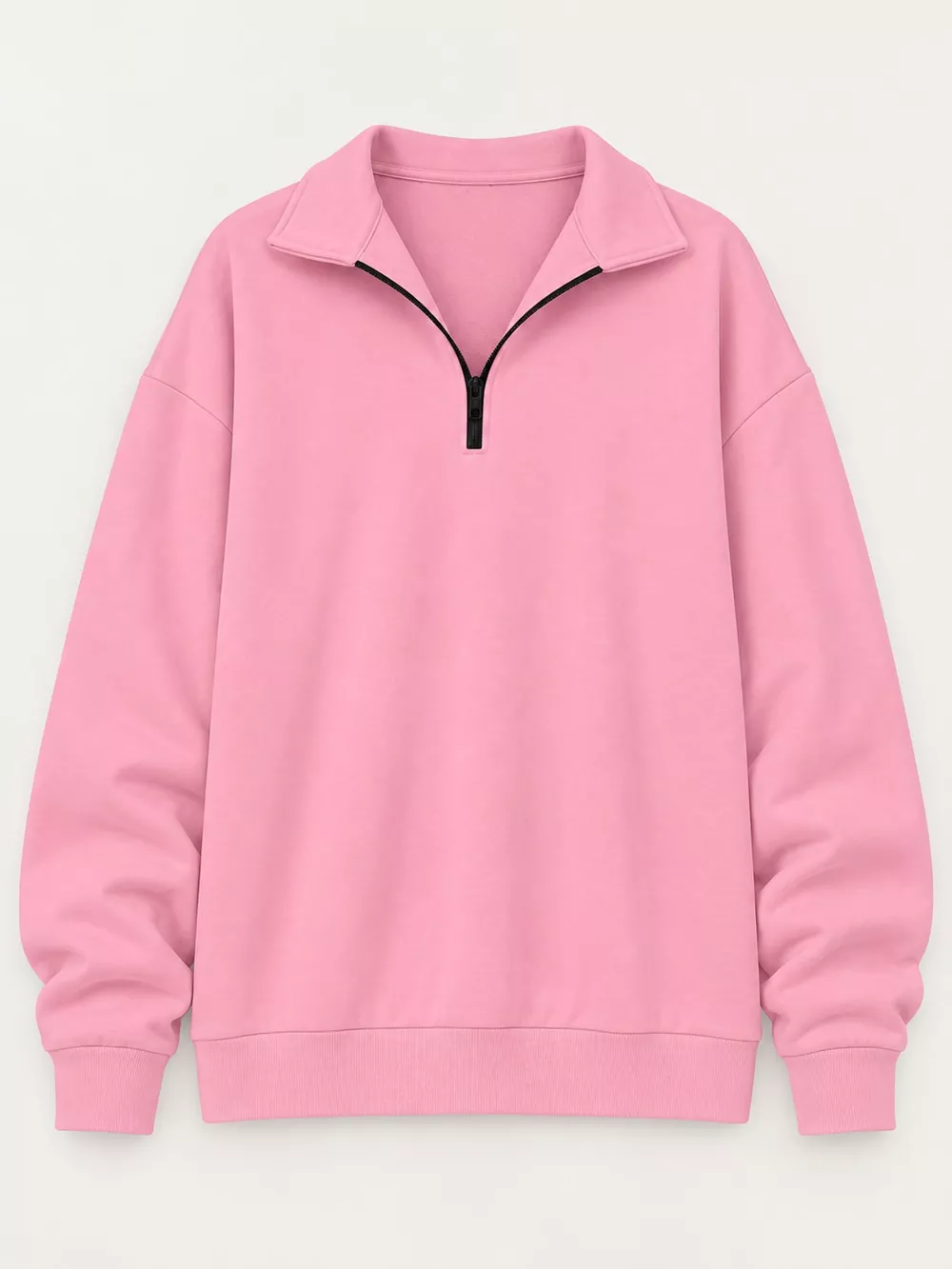 Full Size Quarter-Zip Dropped Shoulder Sweatshirt Plus Size, image 13