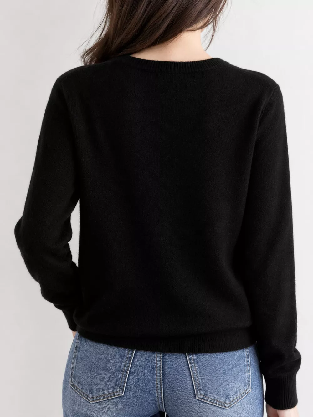 Crew-Neck Button-Down Cardigan, image 18