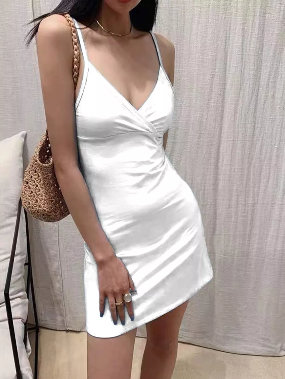 Spaghetti Strap Mini Dress, image 19