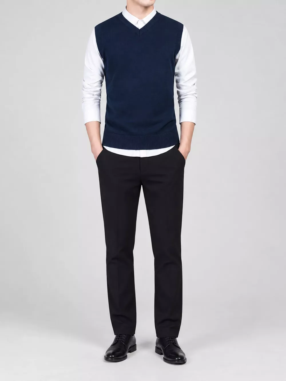 Men's Plus Size V-Neck Sweater Vest, image 16