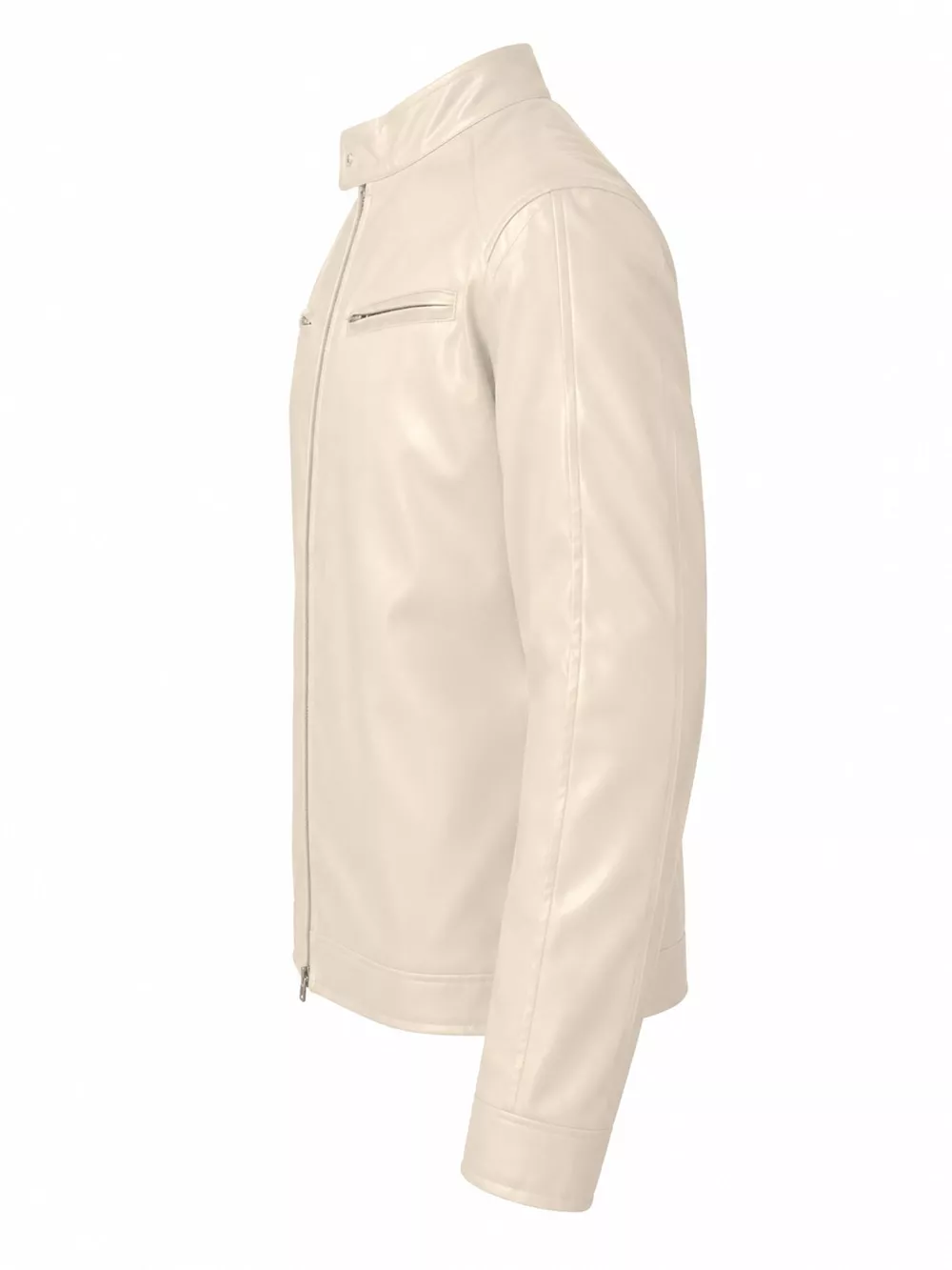 Men's Full Size Faux Leather Zip Up Jacket Plus Size, image 20