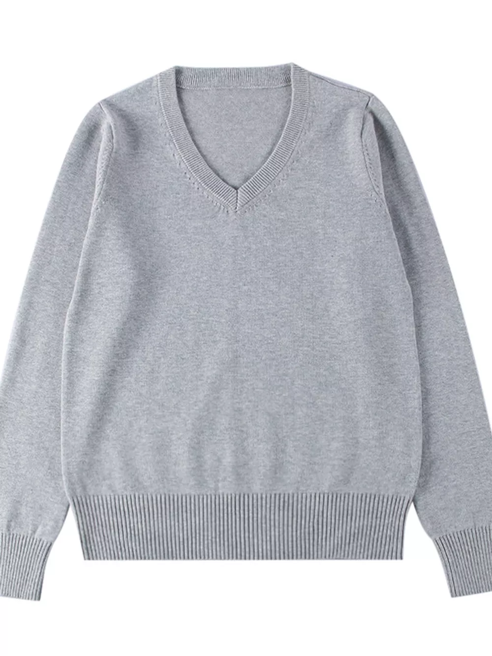 Full Size V-Neck Long Sleeve Sweater Plus Size, image 8
