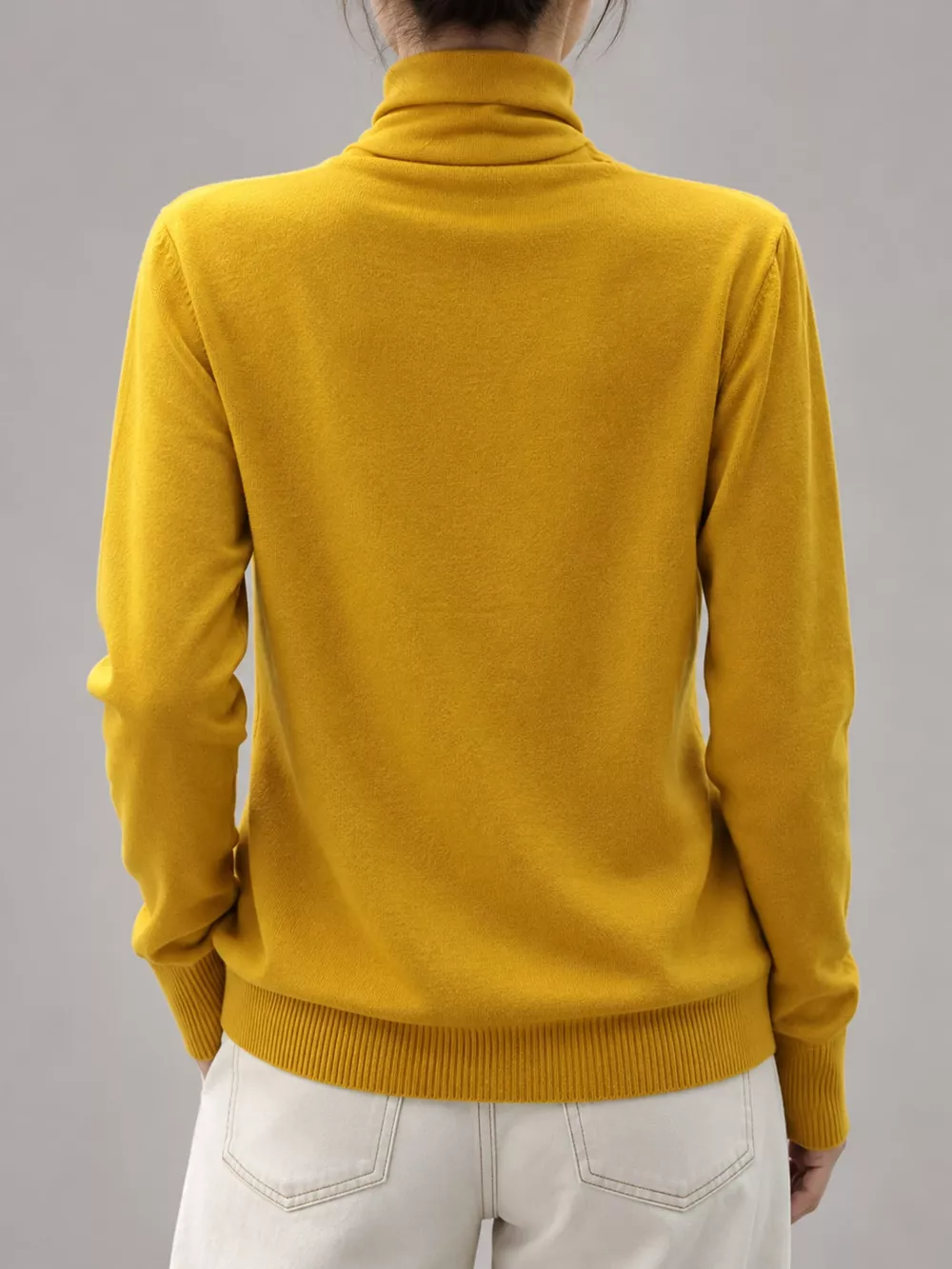 Full Size Slim-Fit Turtleneck Knit Top Plus Size, image 36