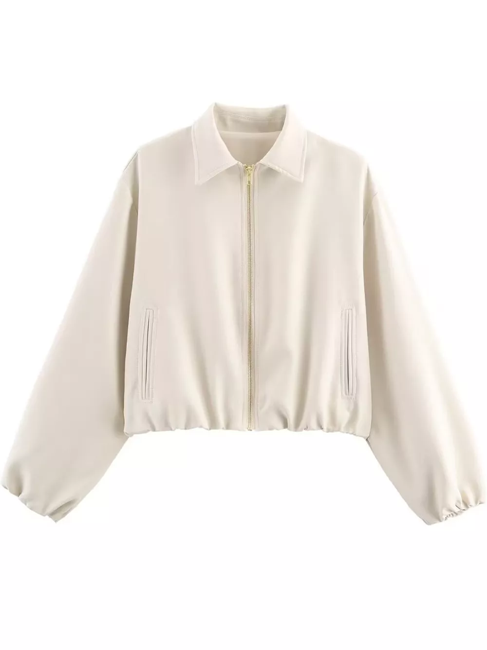 Cropped Zip-Up Jacket, image 5