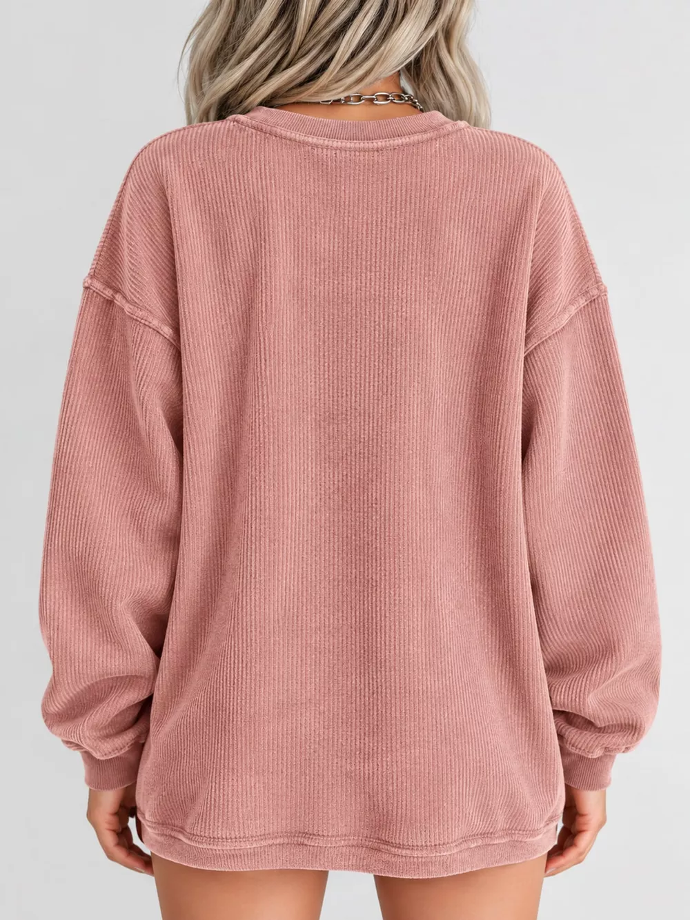 Casual Crew Neck  Dropped Shoulder Sweatshirt, image 24