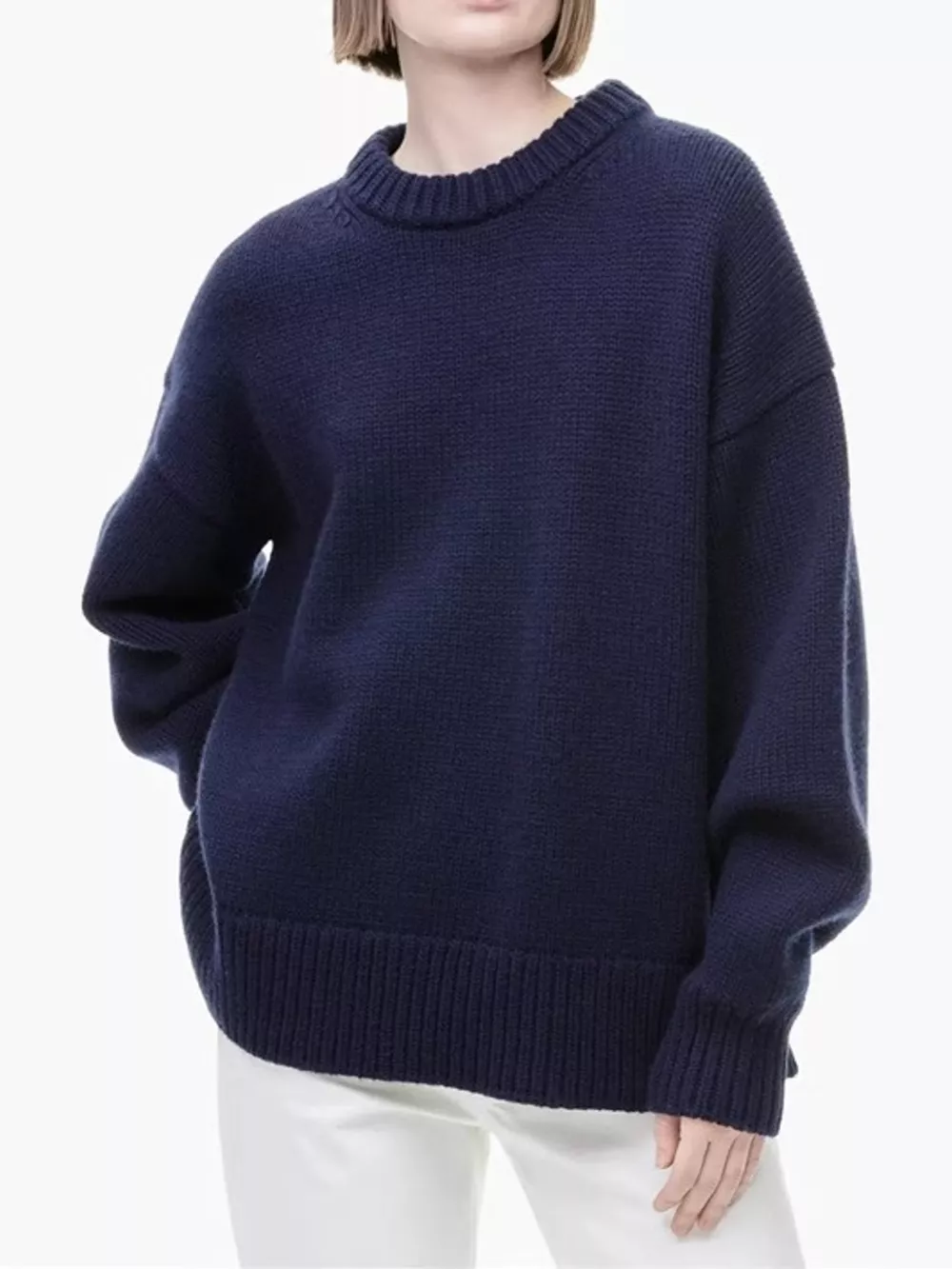 Round Neck Dropped Shoulder Sweater, image 7
