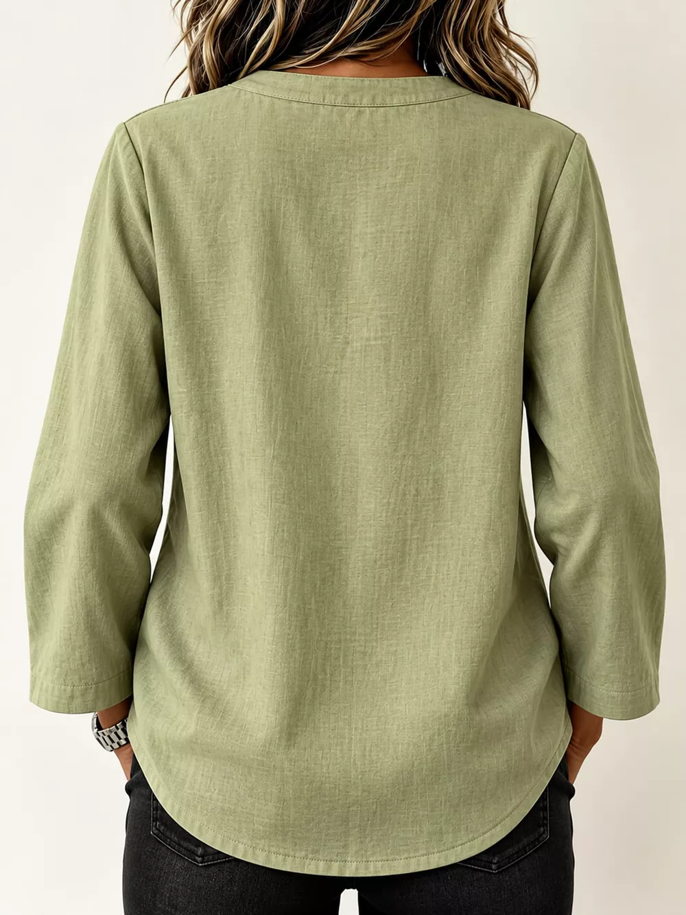 Chinese Style Mandarin Collar Blouse, image 19