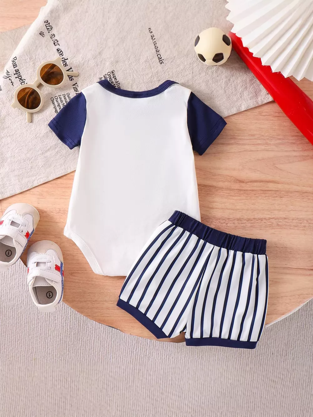 Children's My First Baseball Season Bodysuit and Shorts Set, image 11