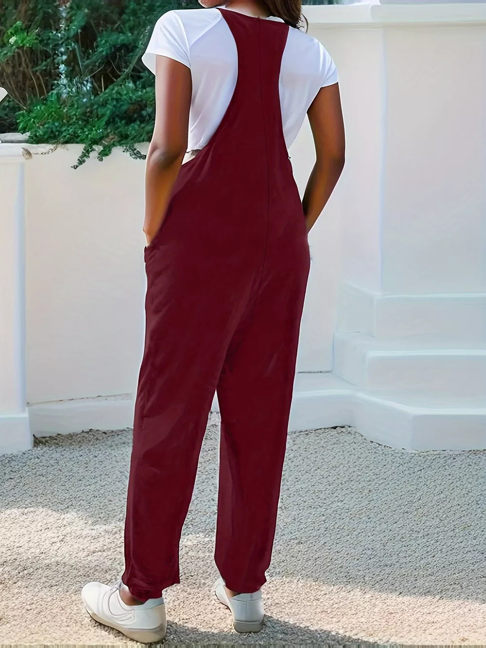 Casual Loose Fit Spaghetti Strap Jumpsuit, image 6