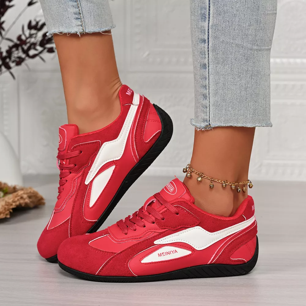 Round Toe Lace Up Sneakers, image 5