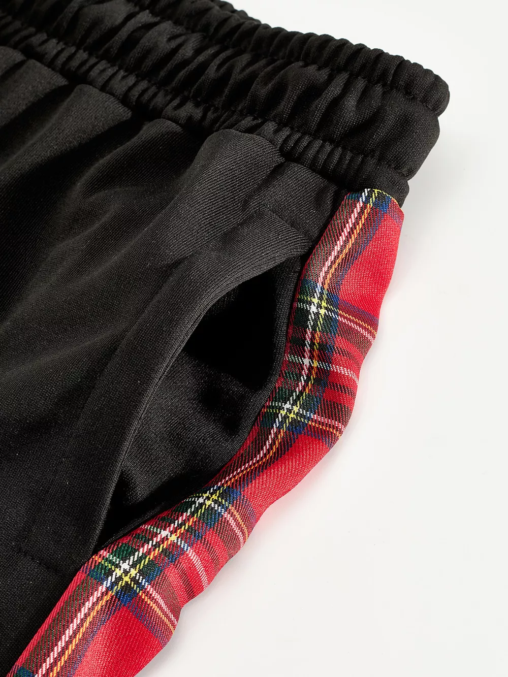 Men's Full Size Drawstring Plaid Side Stripe Pants Plus Size, image 5