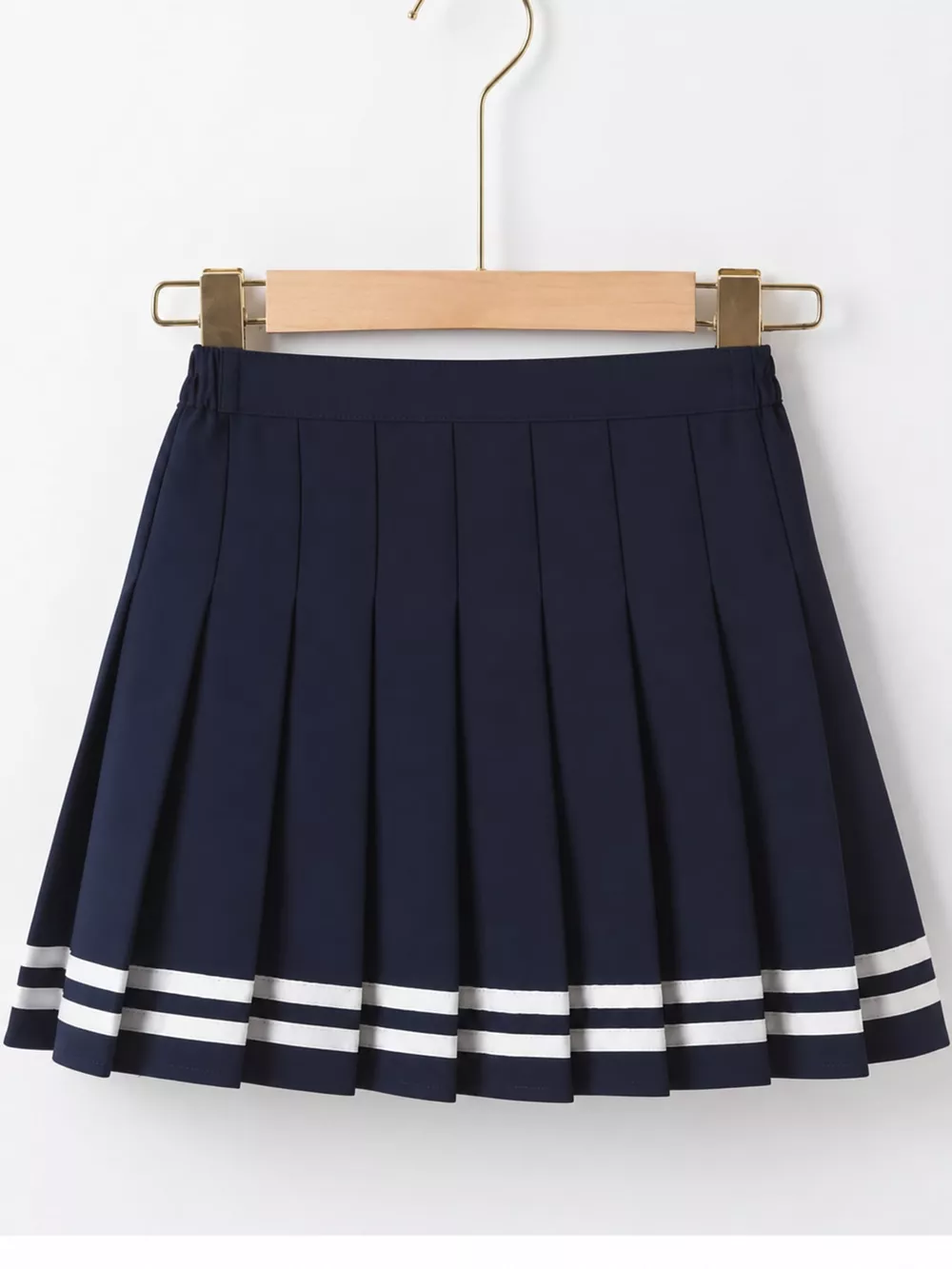 Pleated Striped Skirt, image 7