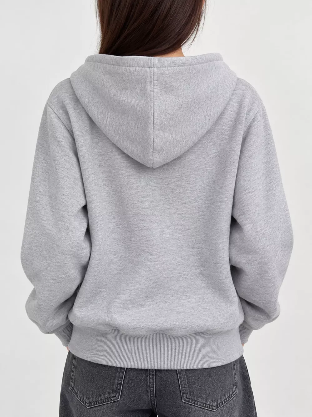 Zip-Up Hoodie with Front Pockets, image 10