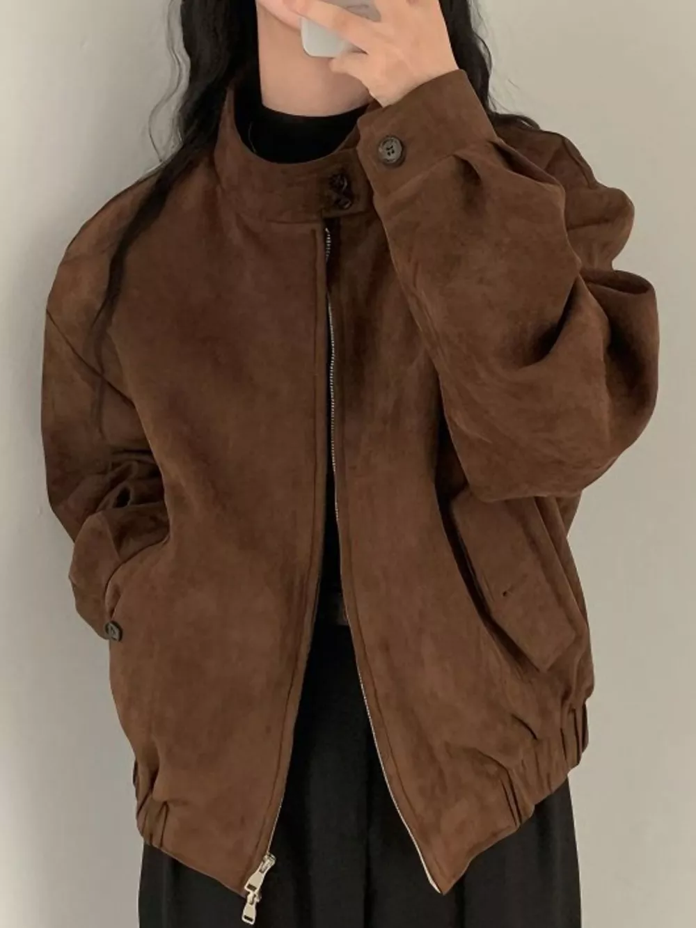 Stand Collar Zip Up Jacket, image 3