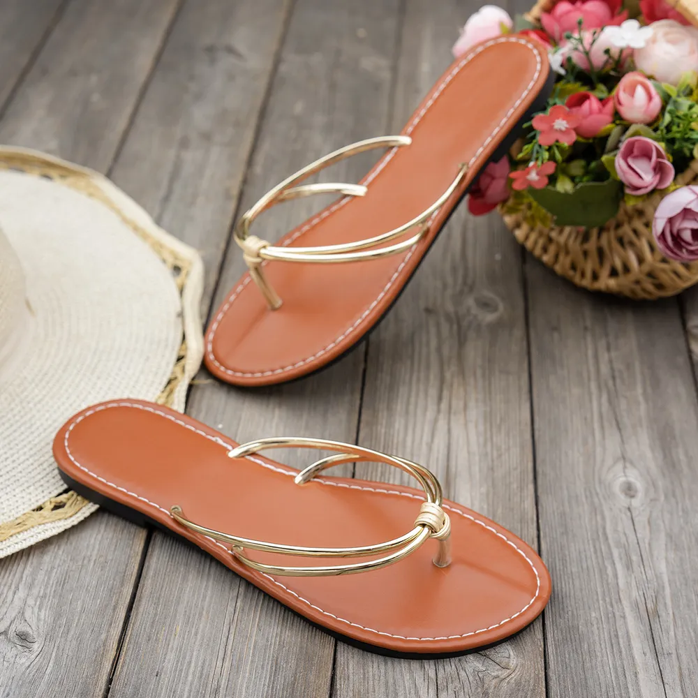 Toe Post Flats Sandals, image 4