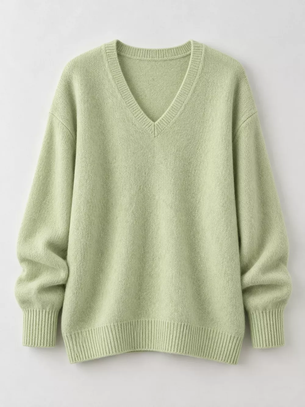 V-Neck Dropped Shoulder Sweater, image 4