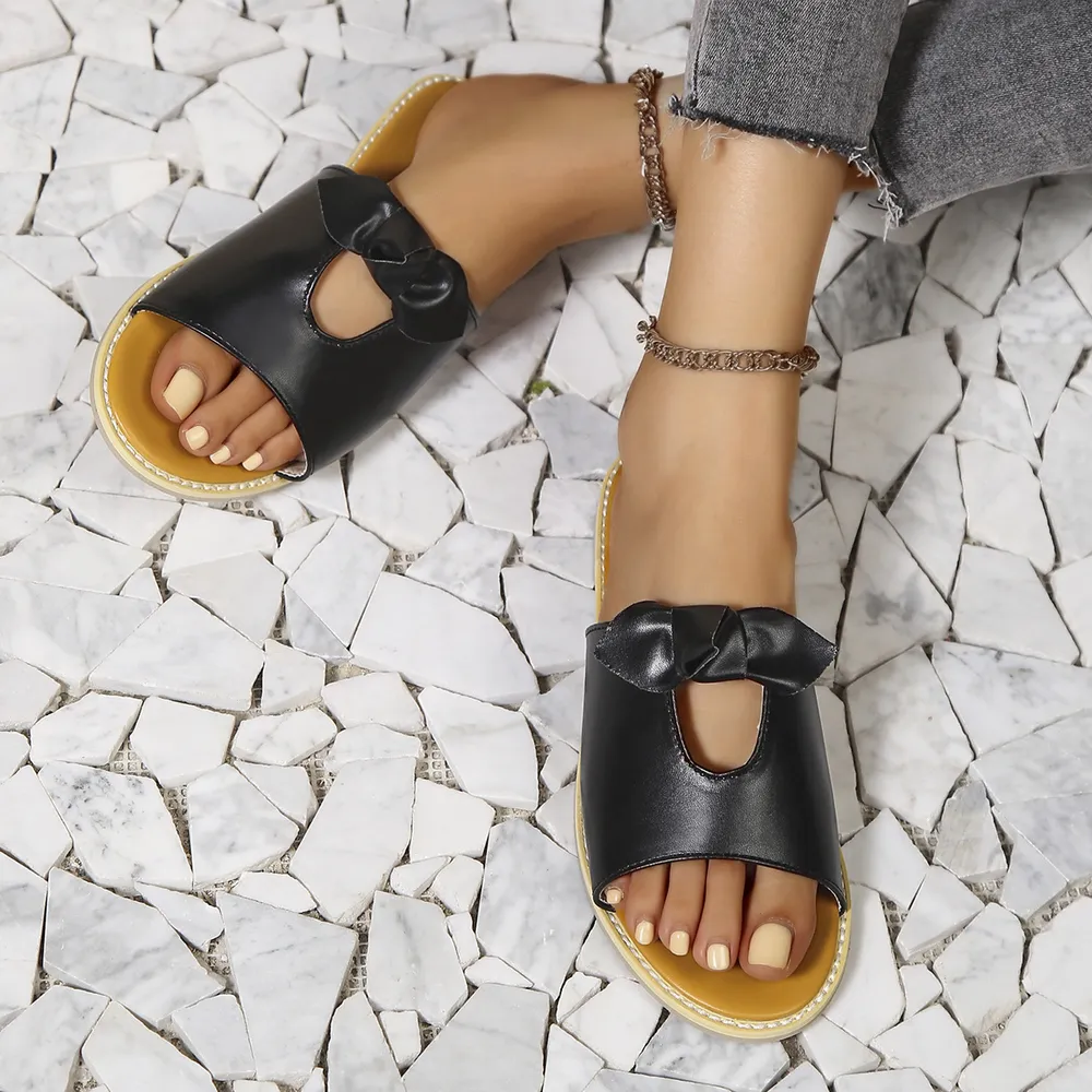 Casual Open Toe Cutout Detail Sandals, image 2