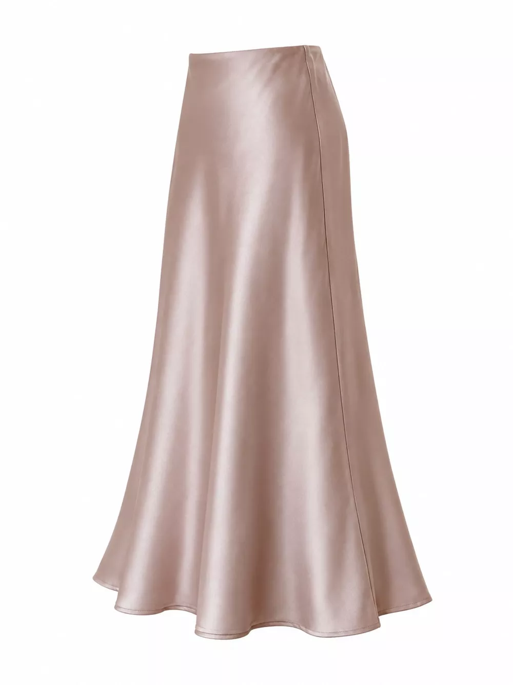 Full Size High-Waisted Satin Midi Skirt Plus Size, image 28
