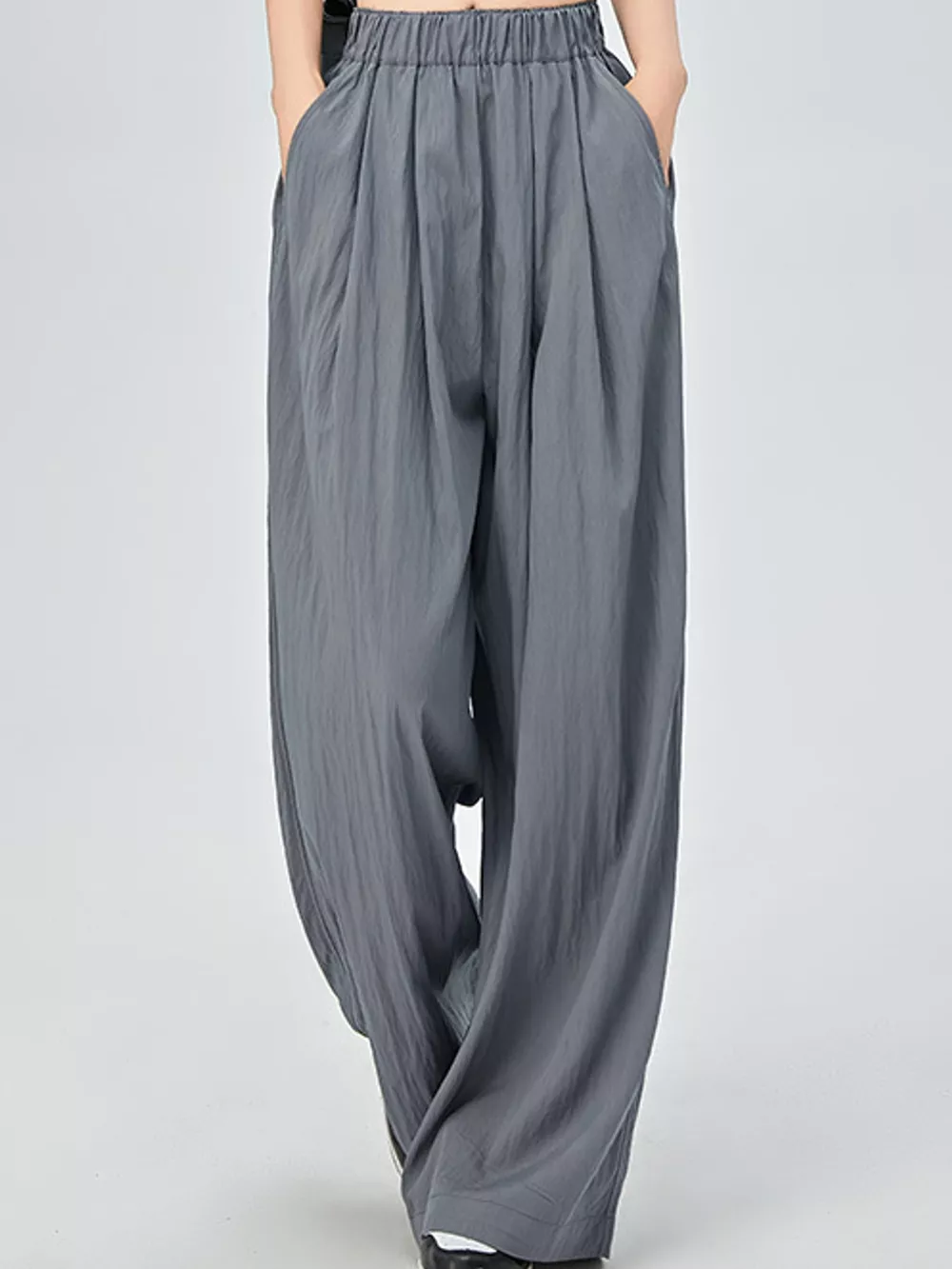 High-Waisted Loose Fit Wide-Leg Casual Pants, image 36